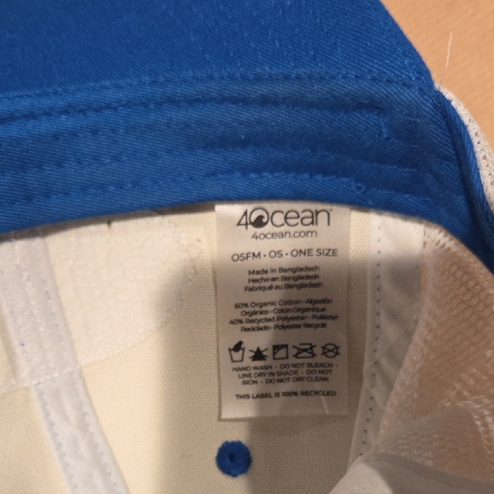 4ocean Blue and Cream Mesh Cap - Picture 4 of 4